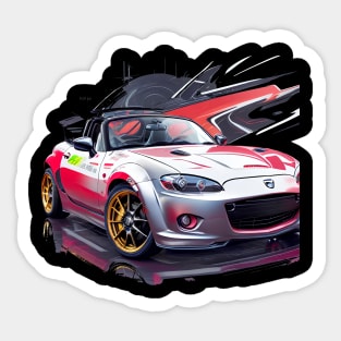 Mazda mx5 cyberpunk tuning jdm Sticker